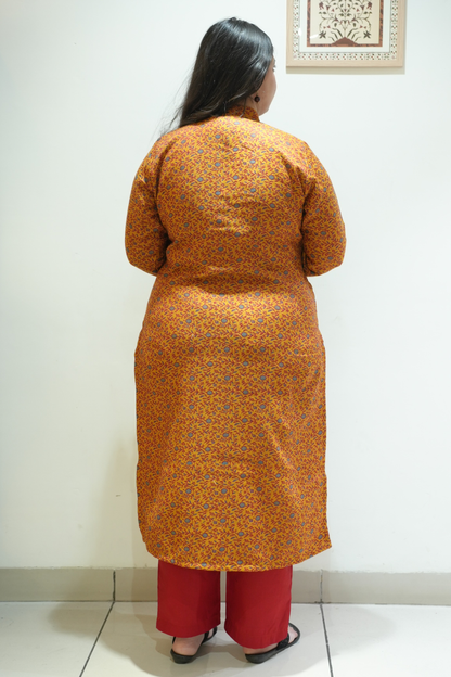 Autumn Marigold Woollen Kurta Set