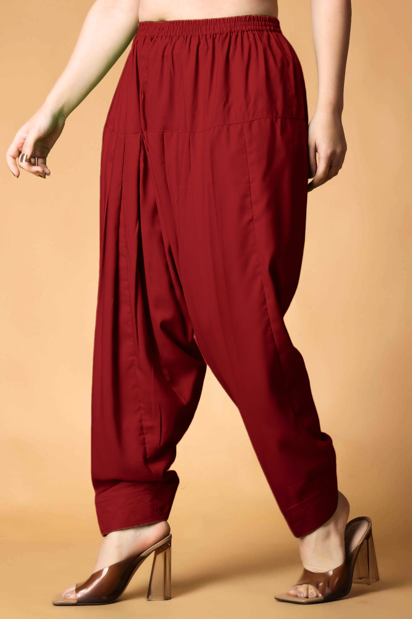 Pleated Rayon Salwar Pants