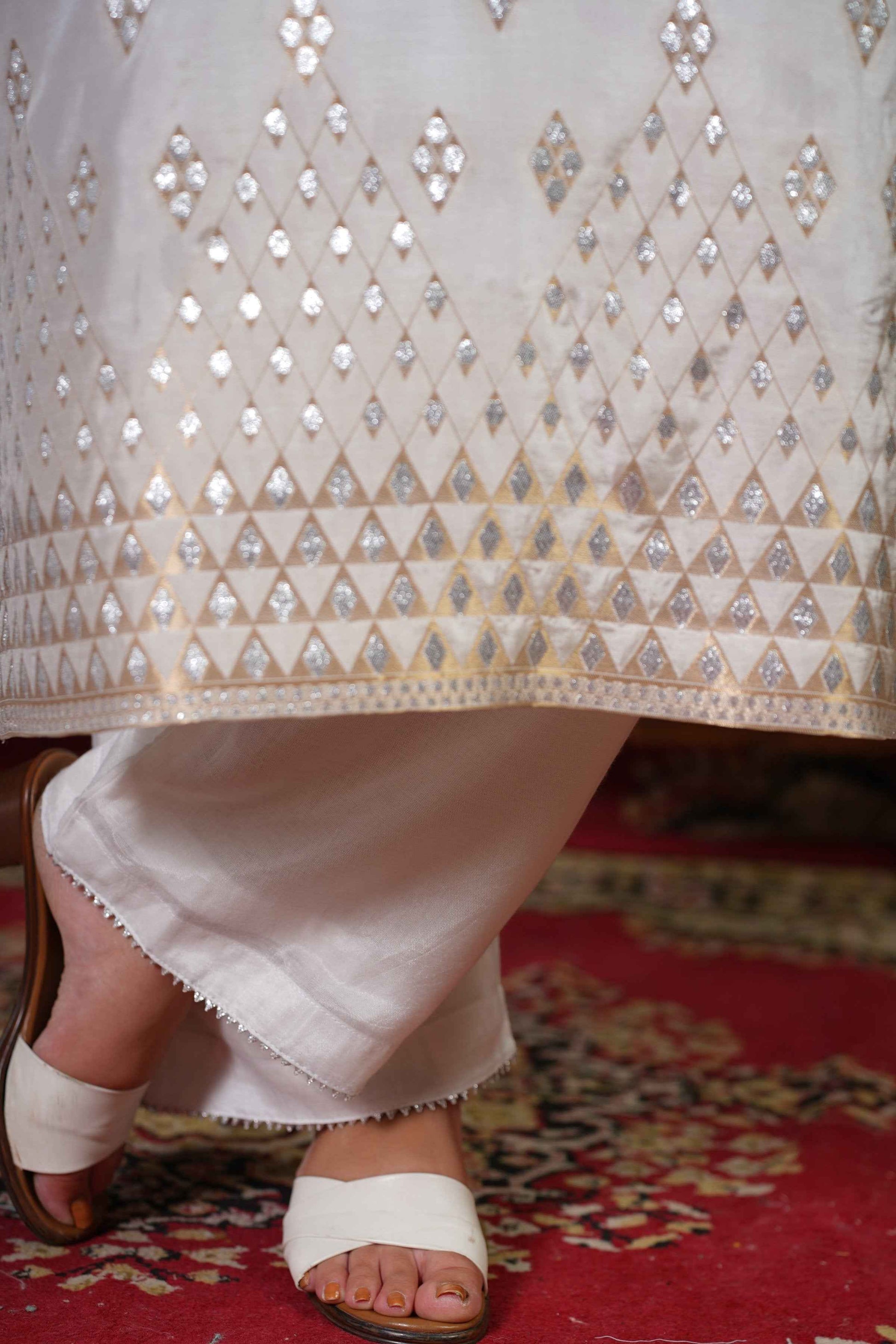 Aabha Jacquard Woven Silk Suit