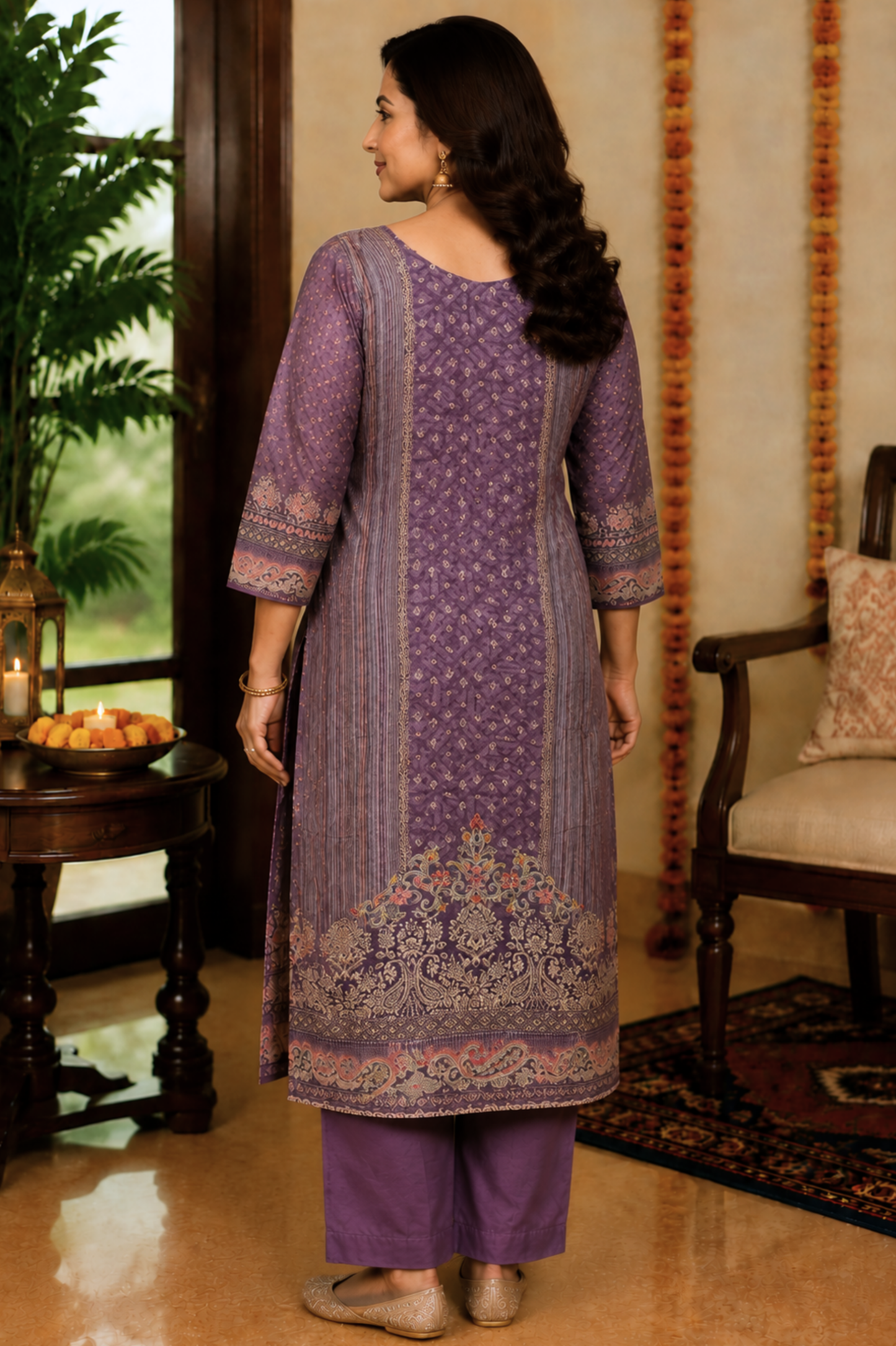 Aabroo Karachi Muslin Suit with Aari Work