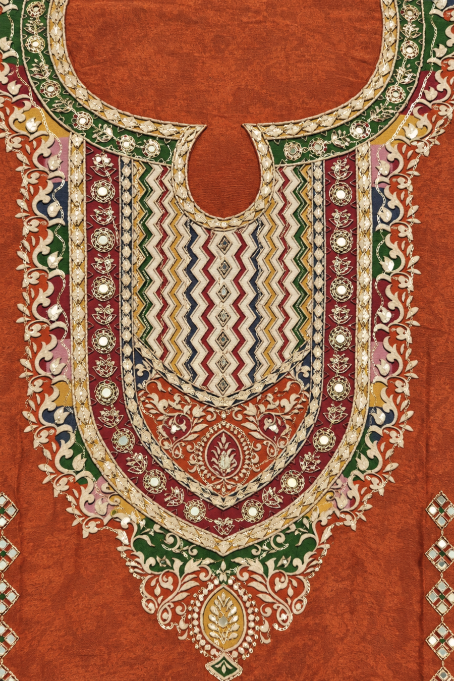 Aafreen Karachi Muslin Suit With Aari Work