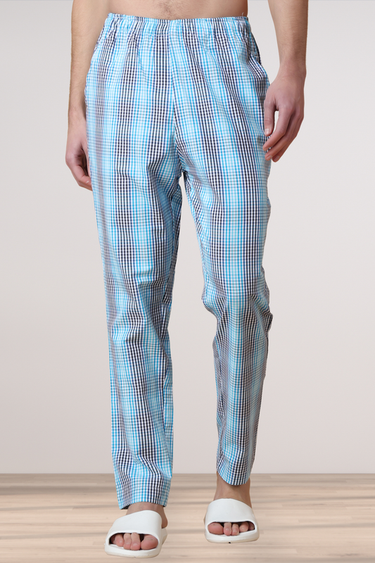 All The Blues Checked Pajama