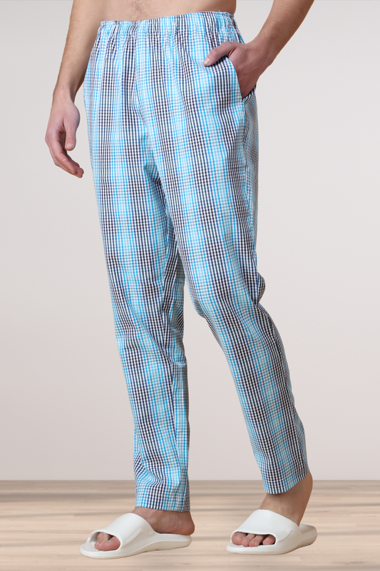 All The Blues Checked Pajama