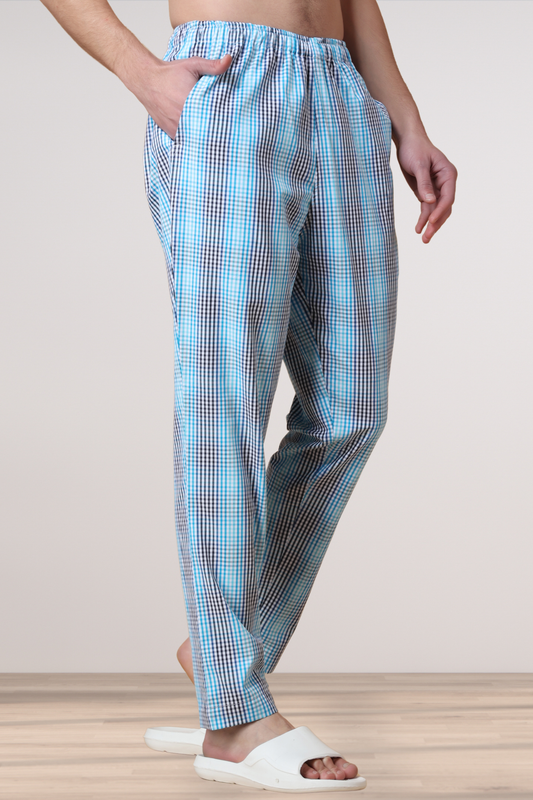 All The Blues Checked Pajama