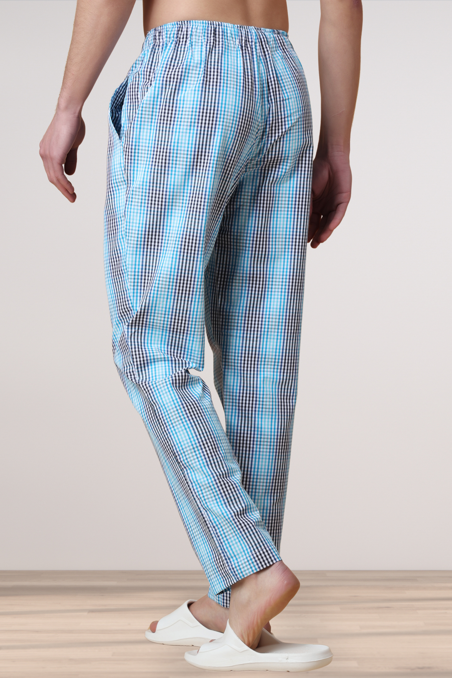 All The Blues Checked Pajama