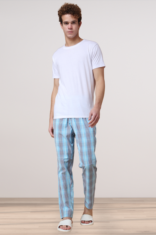 All The Blues Checked Pajama