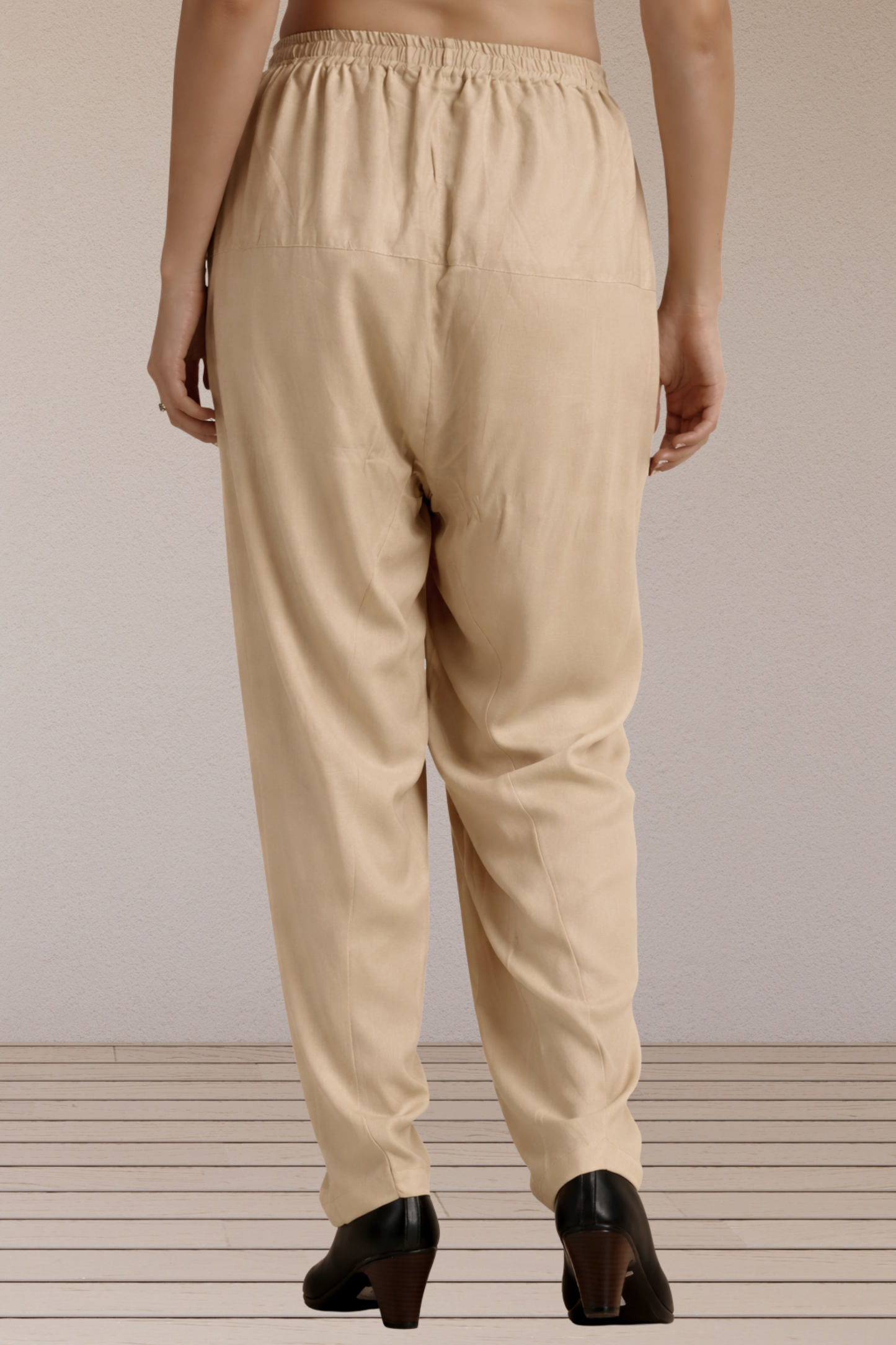 Almond Beige Easy Fit Rayon Salwar