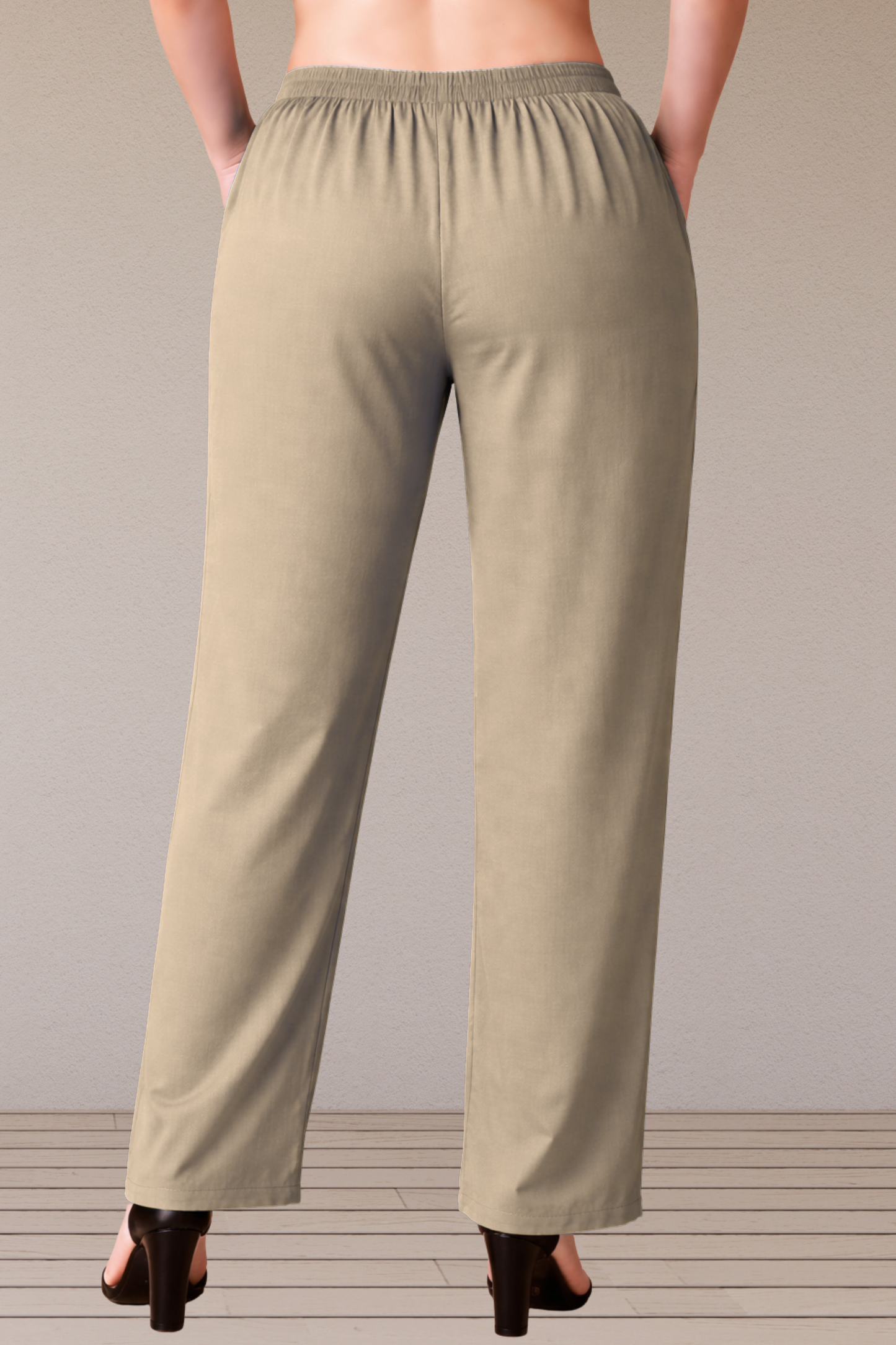 Almond Beige Rayon Kurti Pant