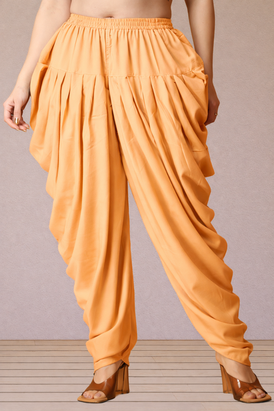 Apricot Belted Dhoti Salwar