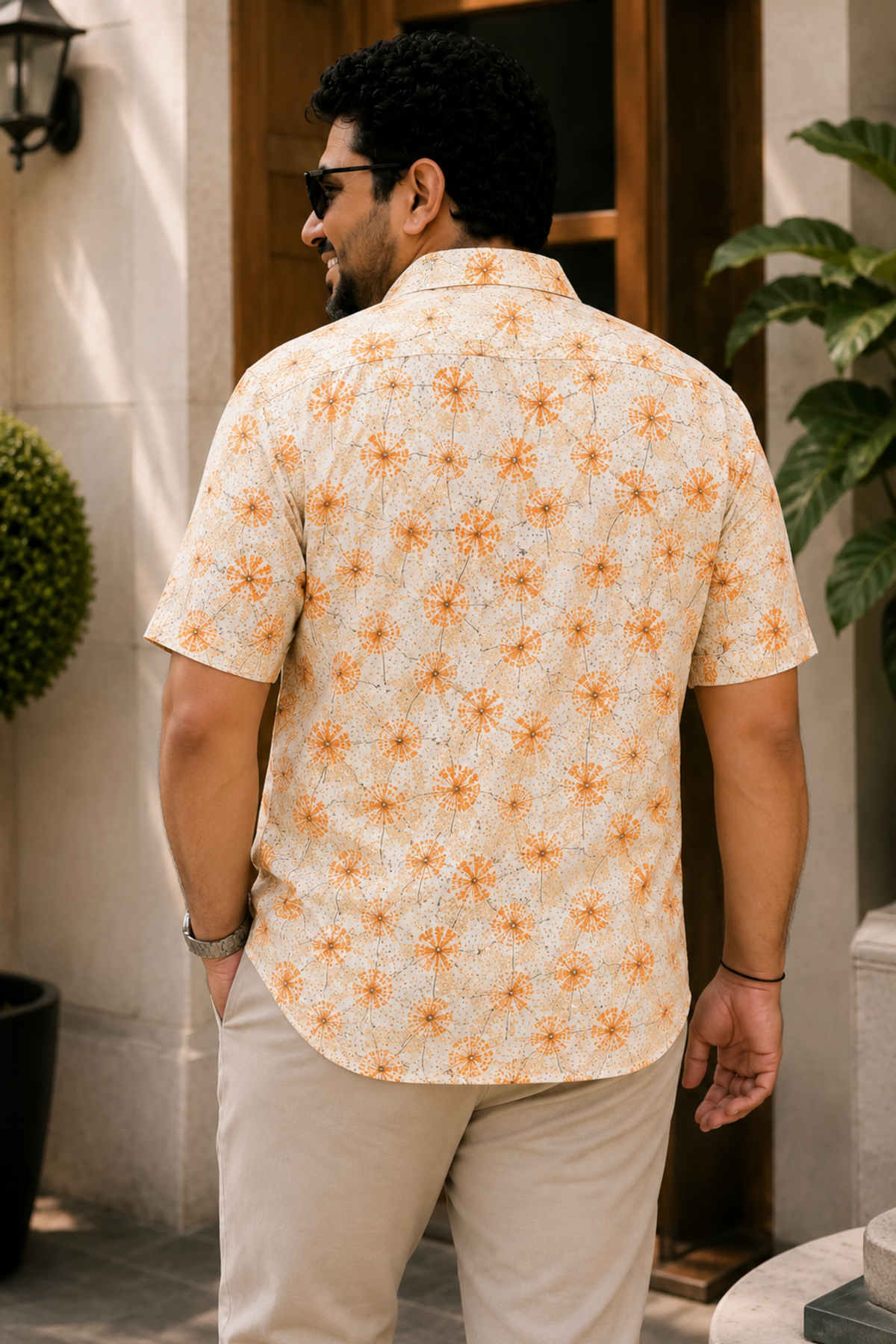 Apricot Breeze Printed Shirt
