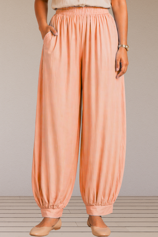 Apricot Rayon Afghani Pants