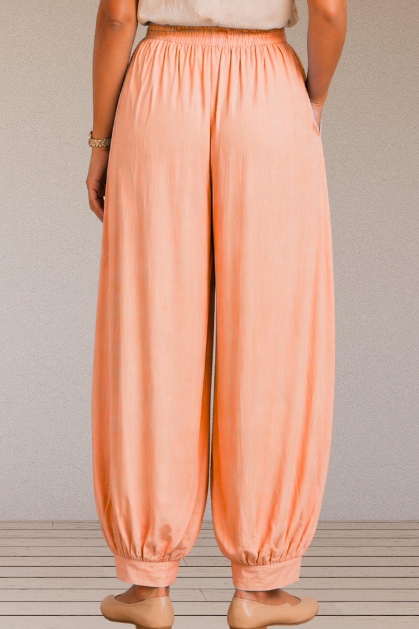 Apricot Rayon Afghani Pants