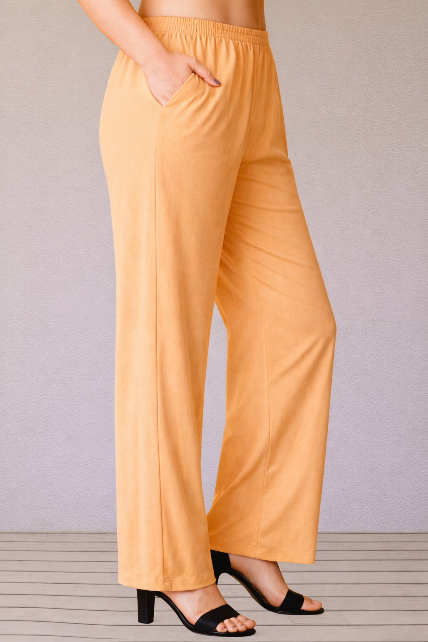 Apricot Rayon Kurti Pant