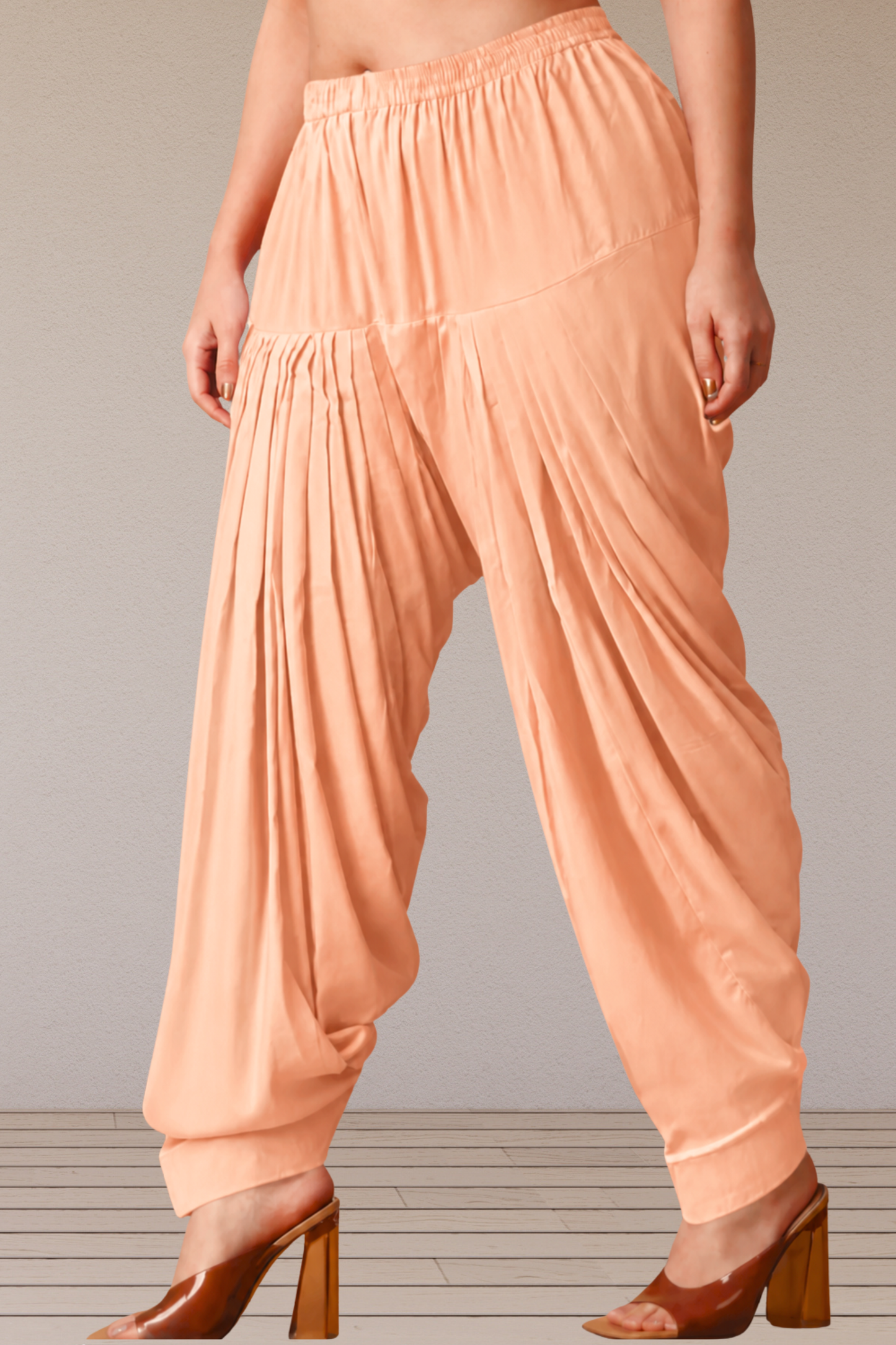Apricot Rayon Patiala Salwar