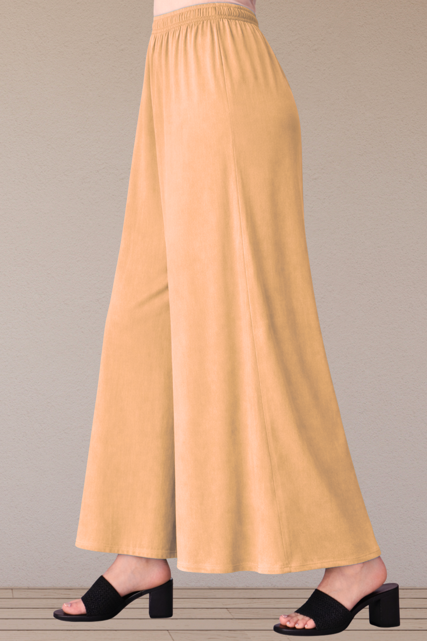 Apricot Rayon Skirt Palazzo