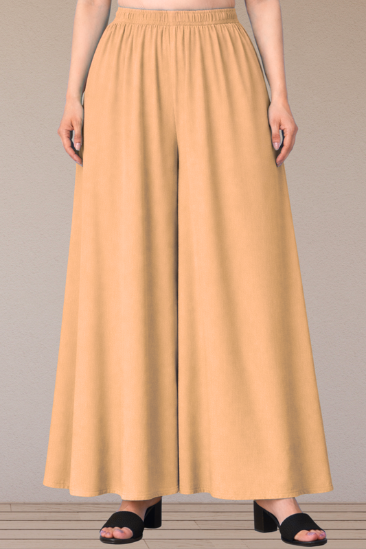 Apricot Rayon Skirt Palazzo