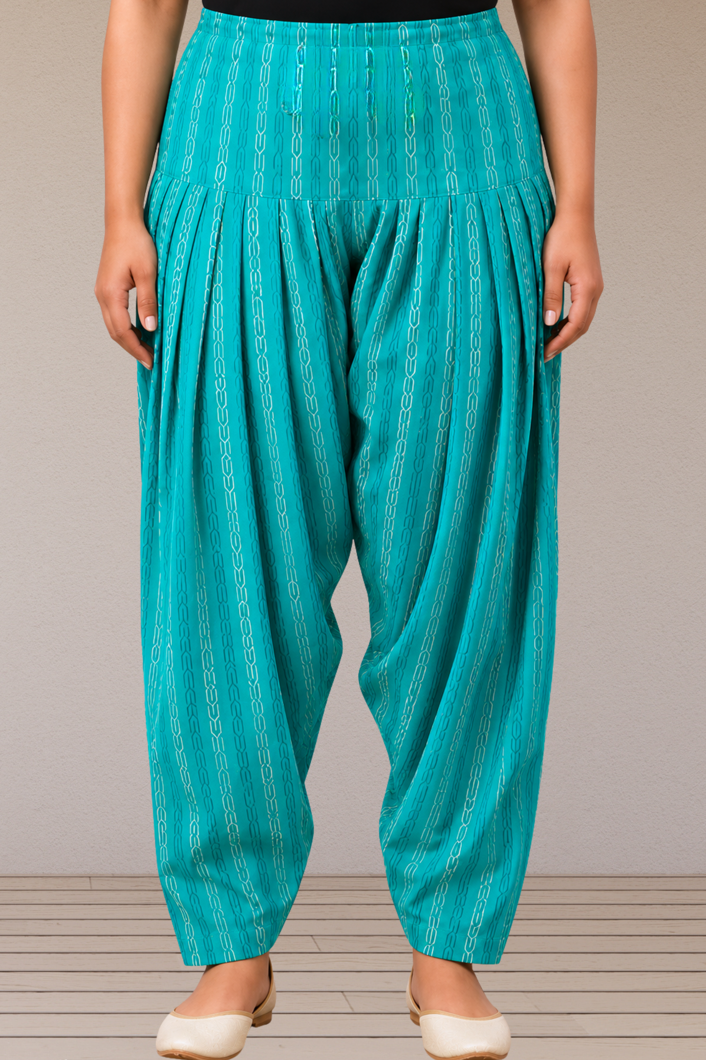 Aqua Weave Cotton Printed Salwar