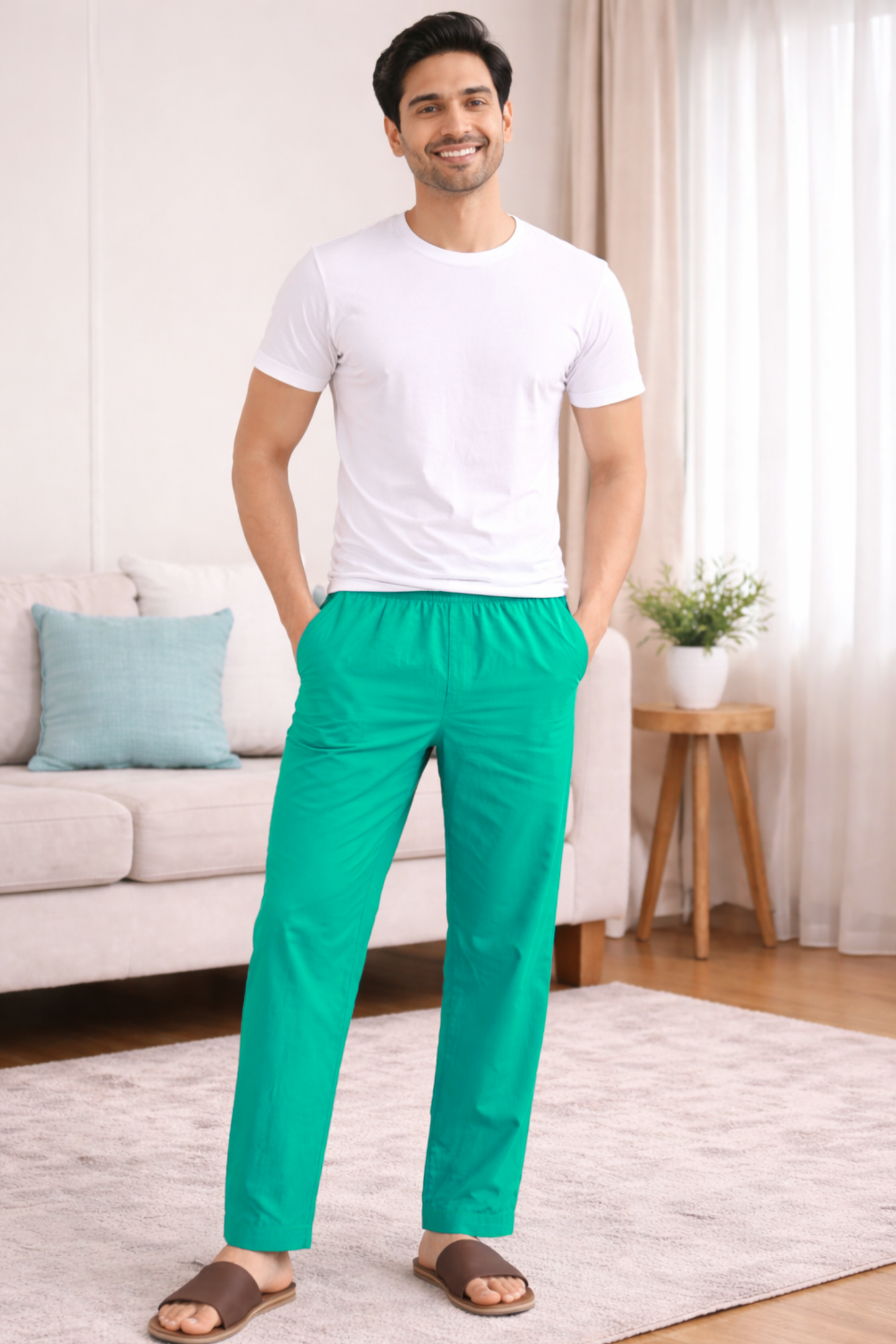 Aquamarin Cotton Pant Pajama