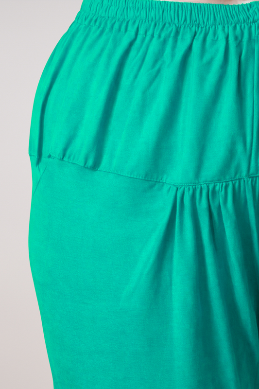 Aquamarine Cotton Churidar Pants