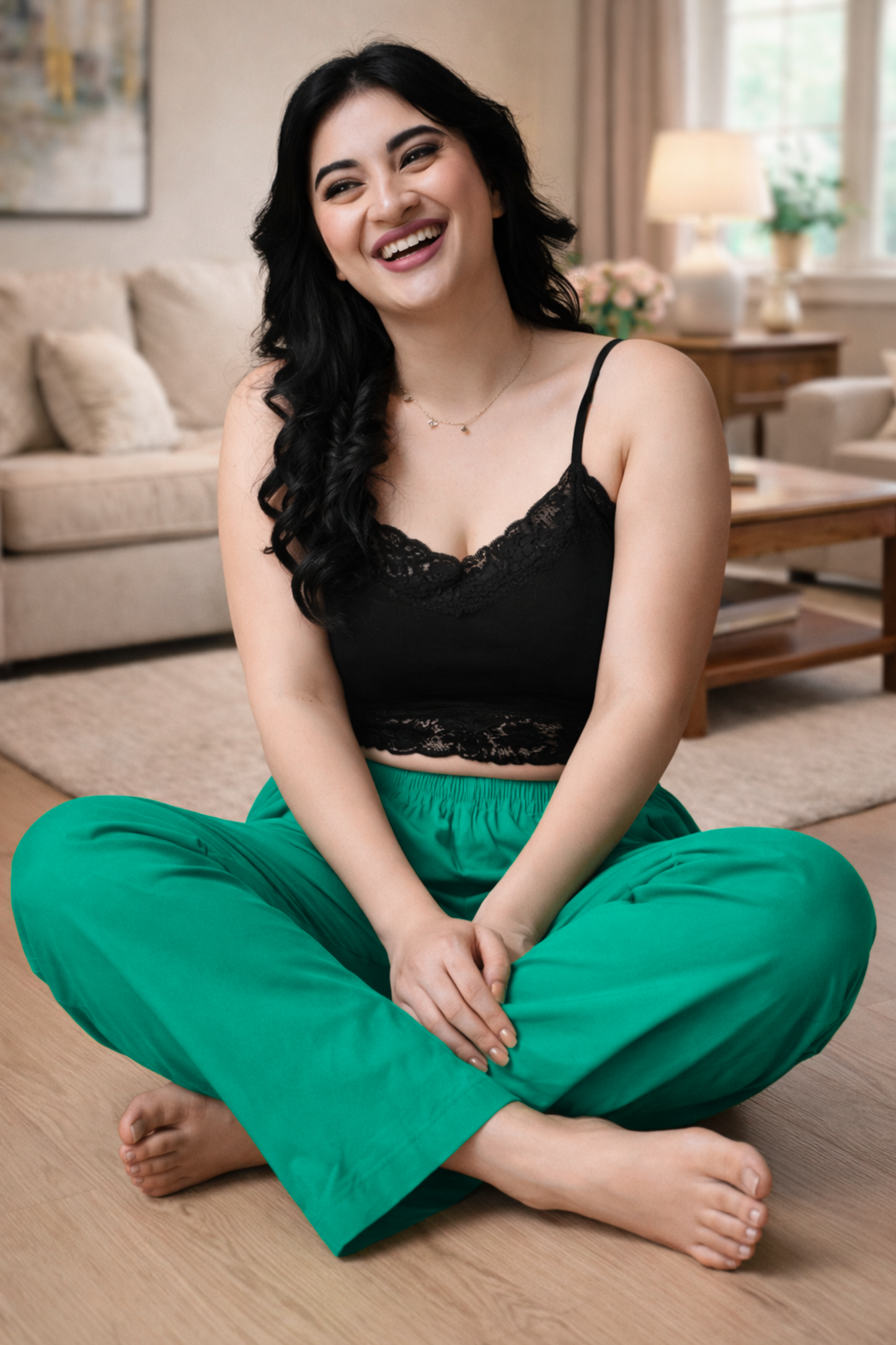 Aquamarine Cotton Kurti Pant