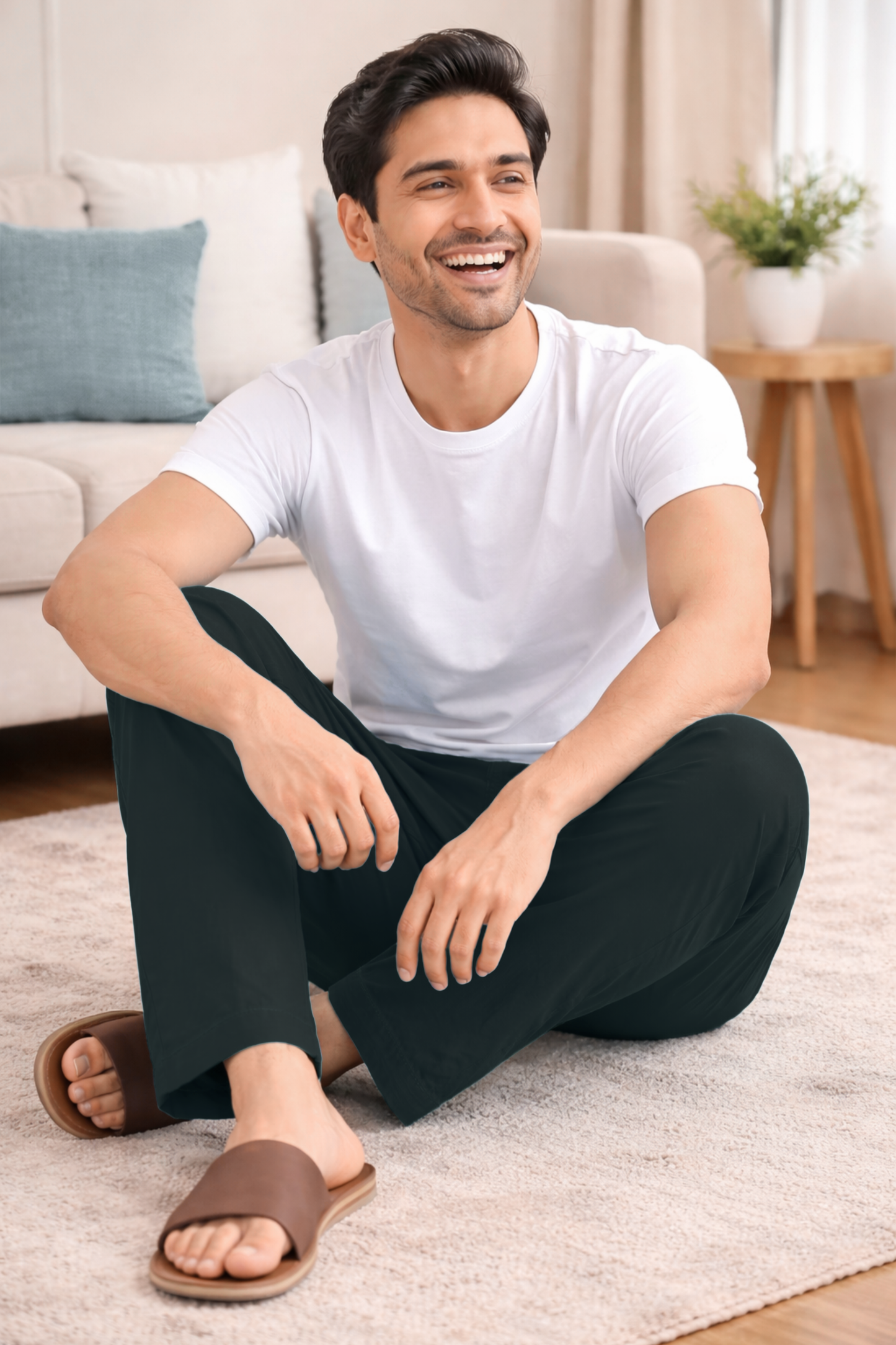 Black Cotton Pant Pajama