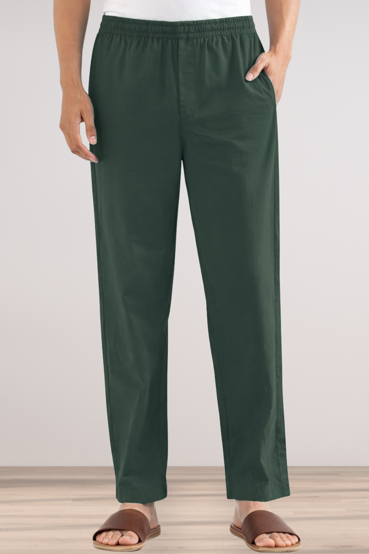 Army Green Cotton Pant Pajama
