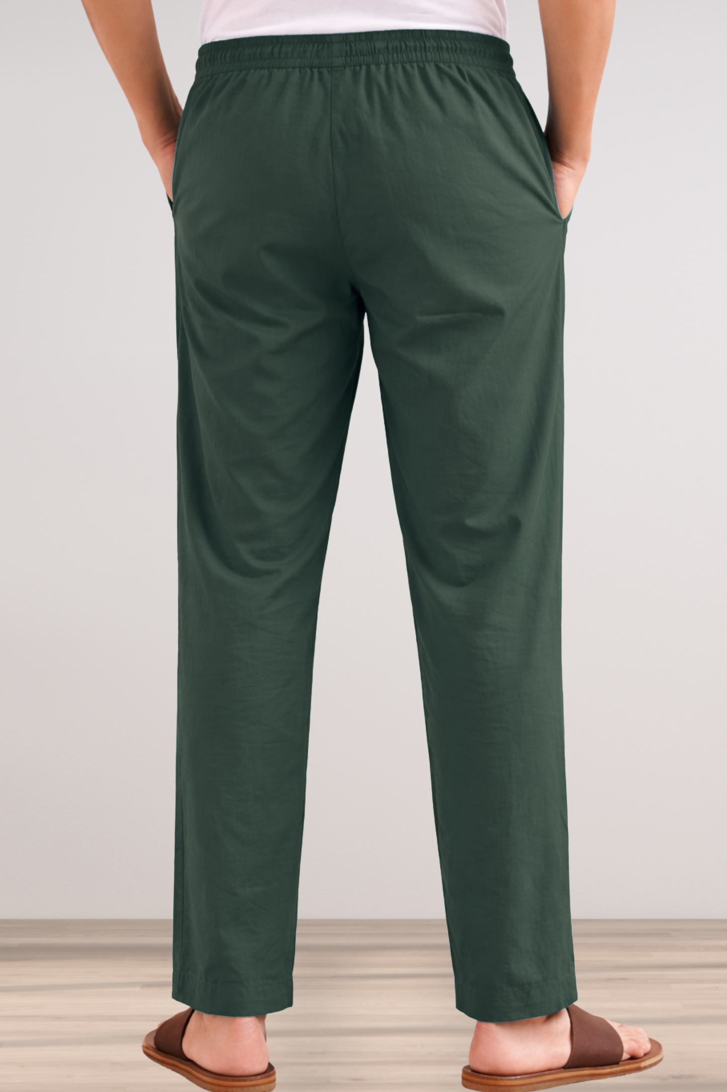 Army Green Cotton Pant Pajama