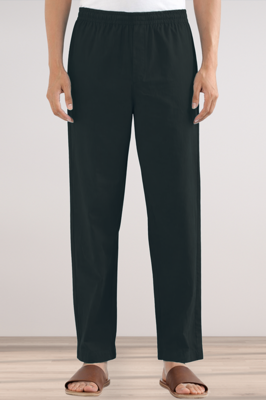 Black Cotton Pant Pajama