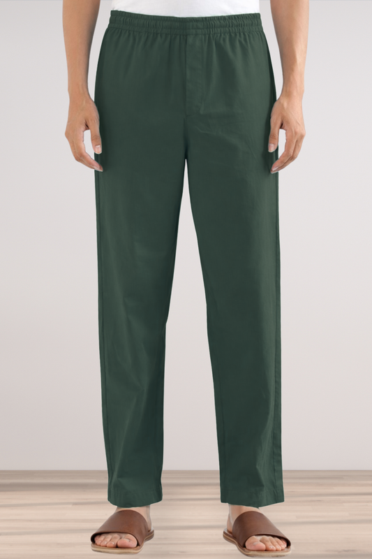 Army Green Cotton Pant Pajama