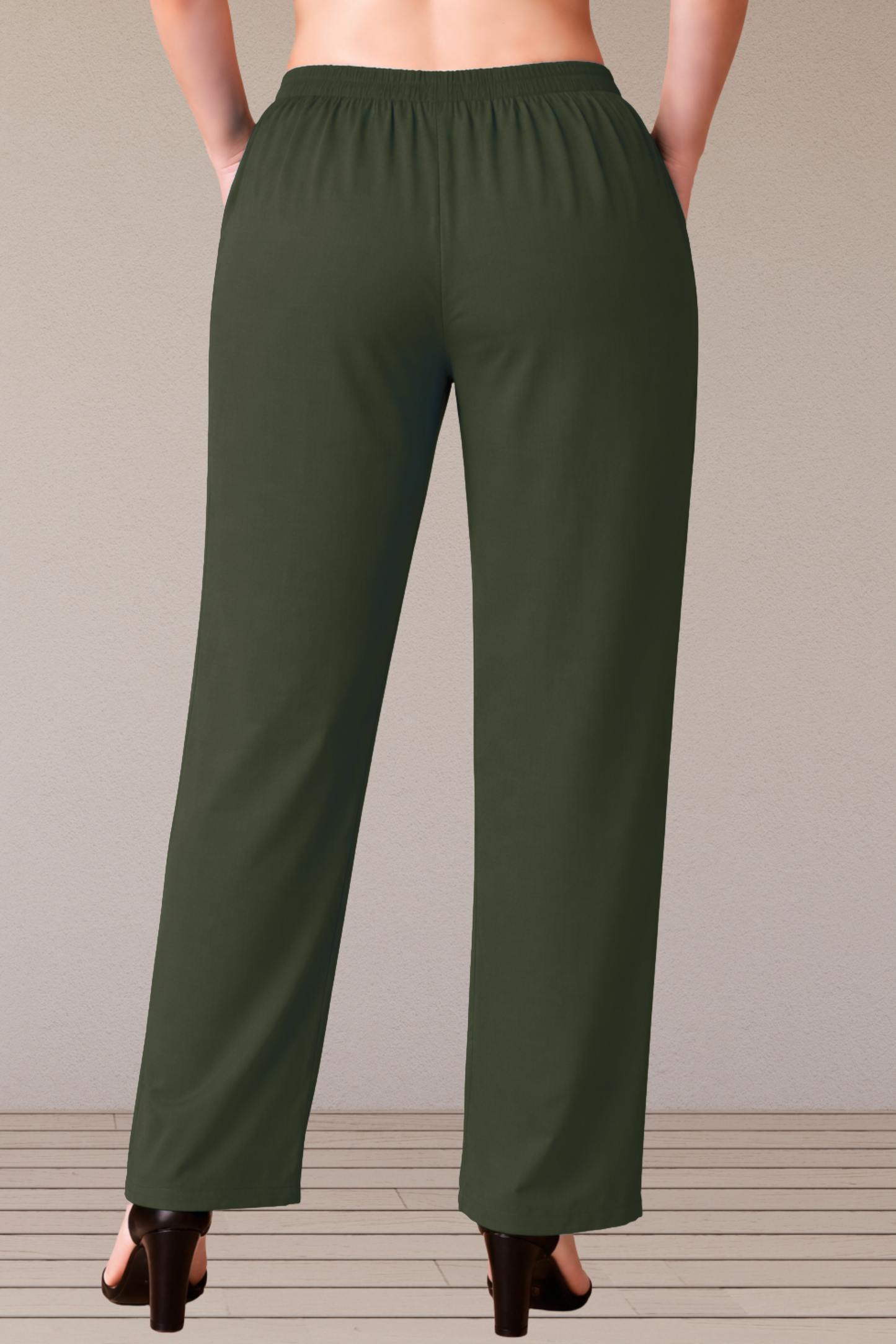 Army Green Rayon Kurti Pant