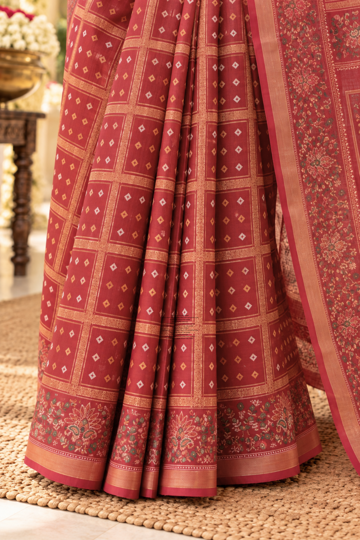 Avani Printed Saree With 1.5 Mtr Blouse Piece