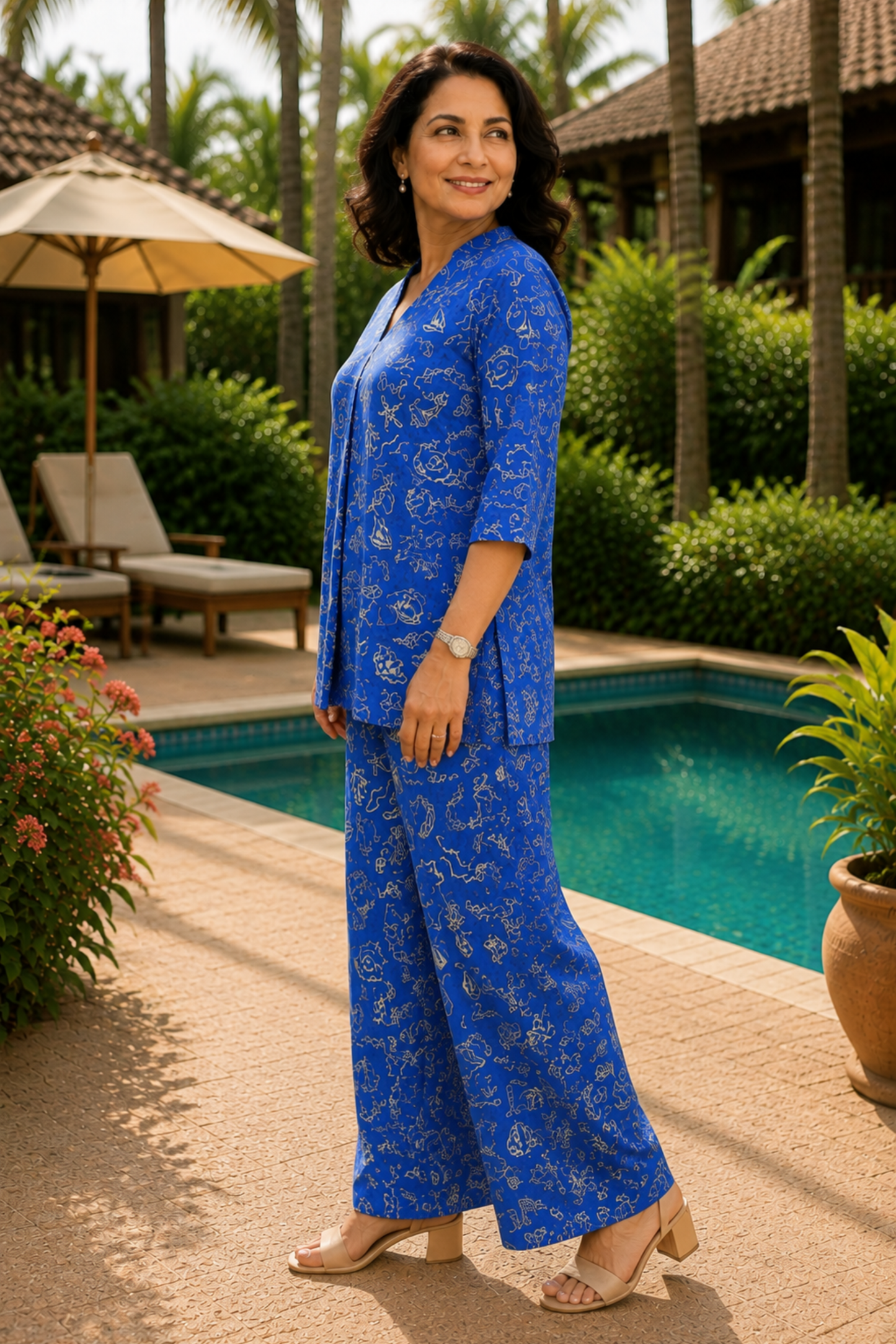 Azure Doodle Printed Co-ord Set