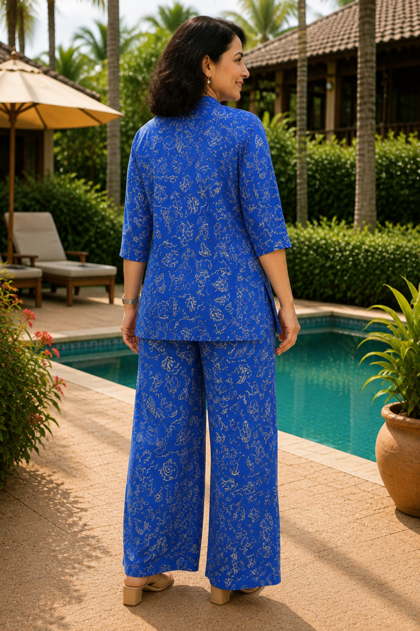 Azure Doodle Printed Co-ord Set
