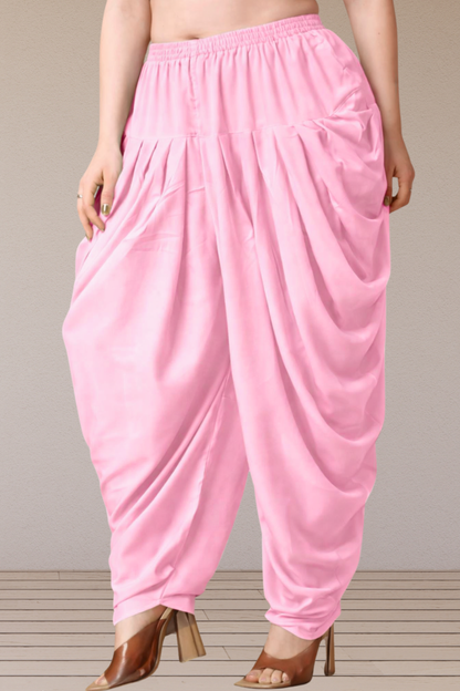 Baby Pink Belted Dhoti Salwar