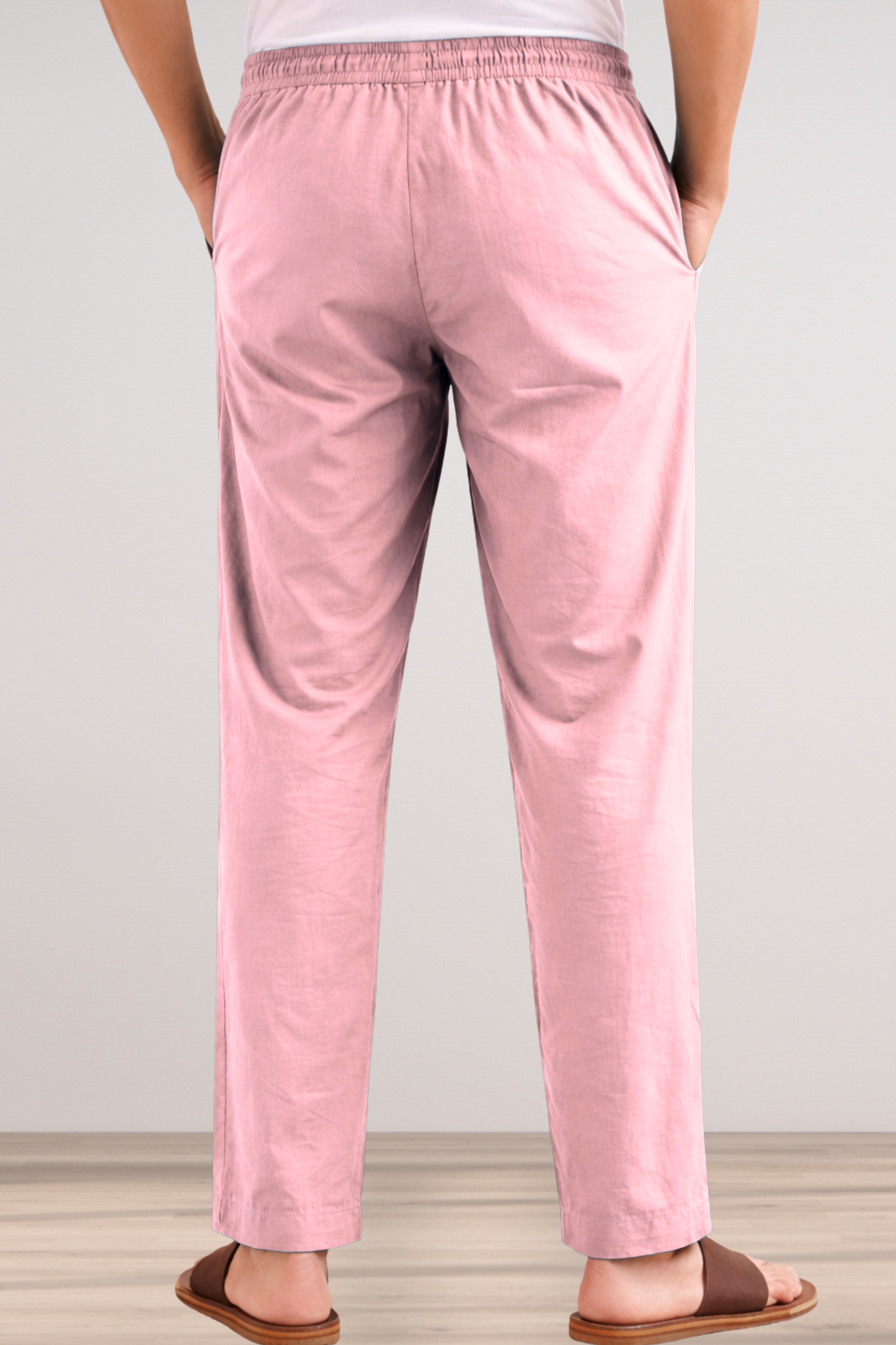 Baby Pink Cotton Pant Pajama