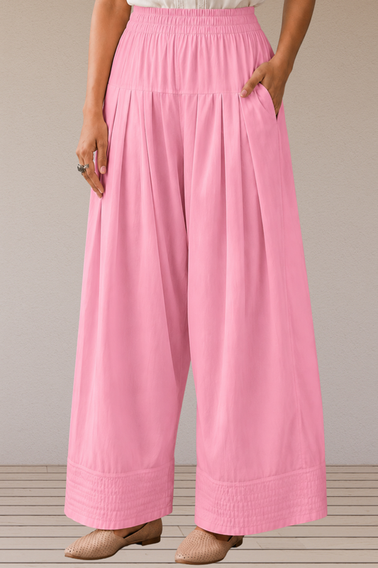 Baby Pink Rayon Farshi Salwar