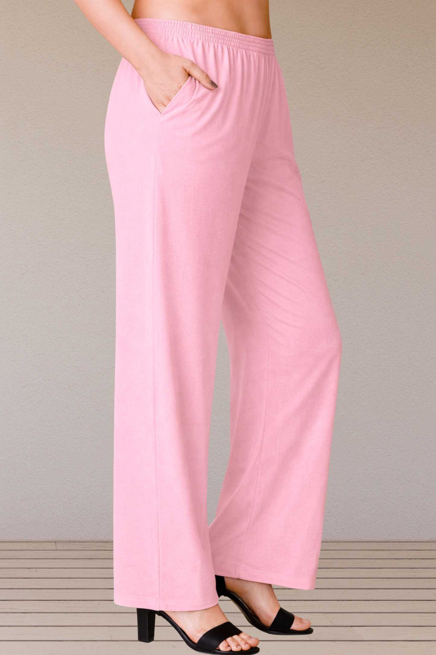 Baby Pink Rayon Kurti Pant