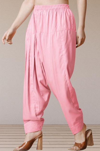 Baby Pink Rayon Classic Salwar With Pocket