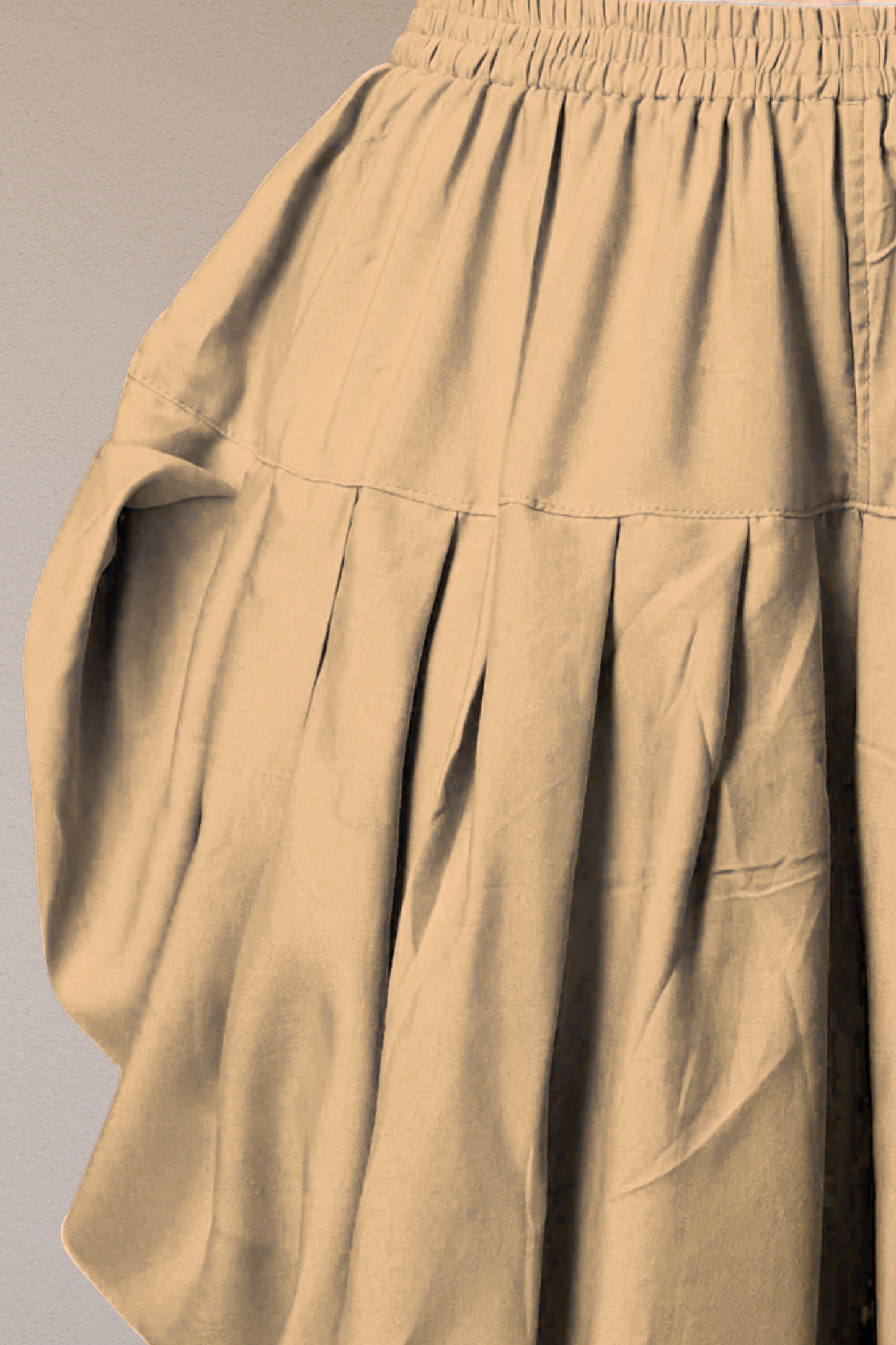 Beige Belted Dhoti Salwar