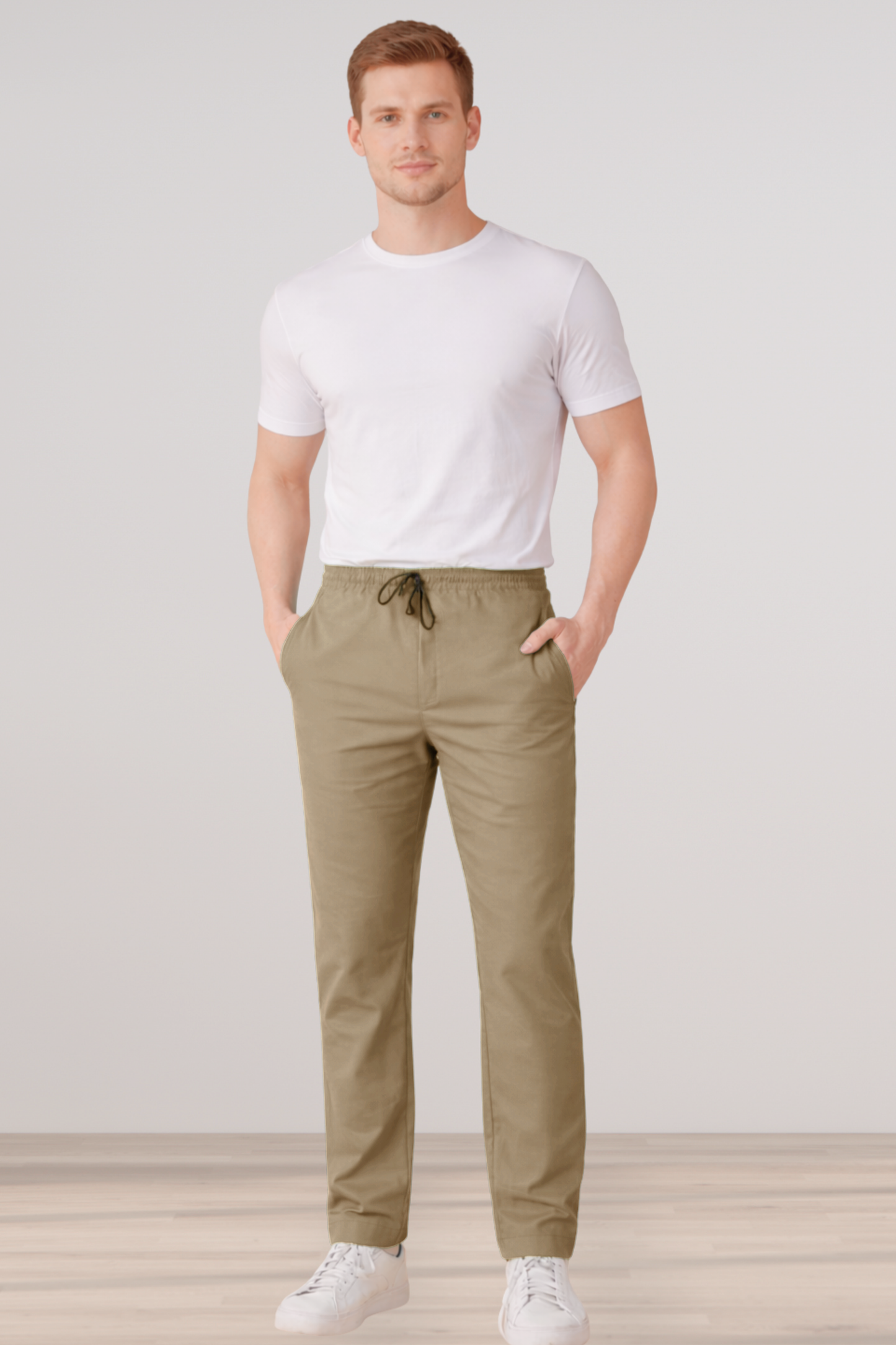 Beige Cotton Cargo - 2 Pocket