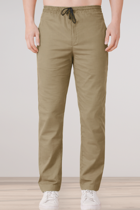 Beige Cotton Cargo - 2 Pocket