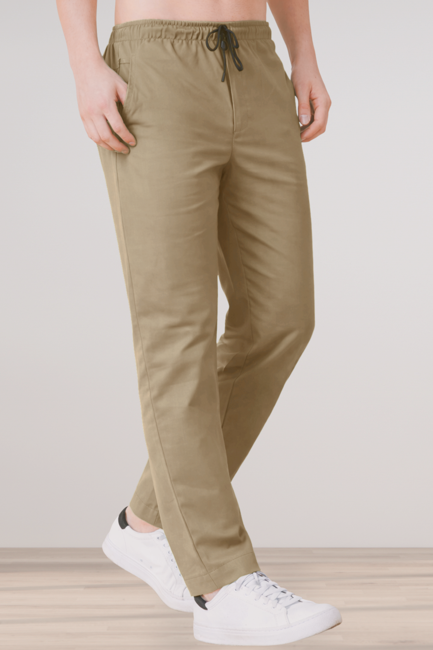 Beige Cotton Cargo - 2 Pocket