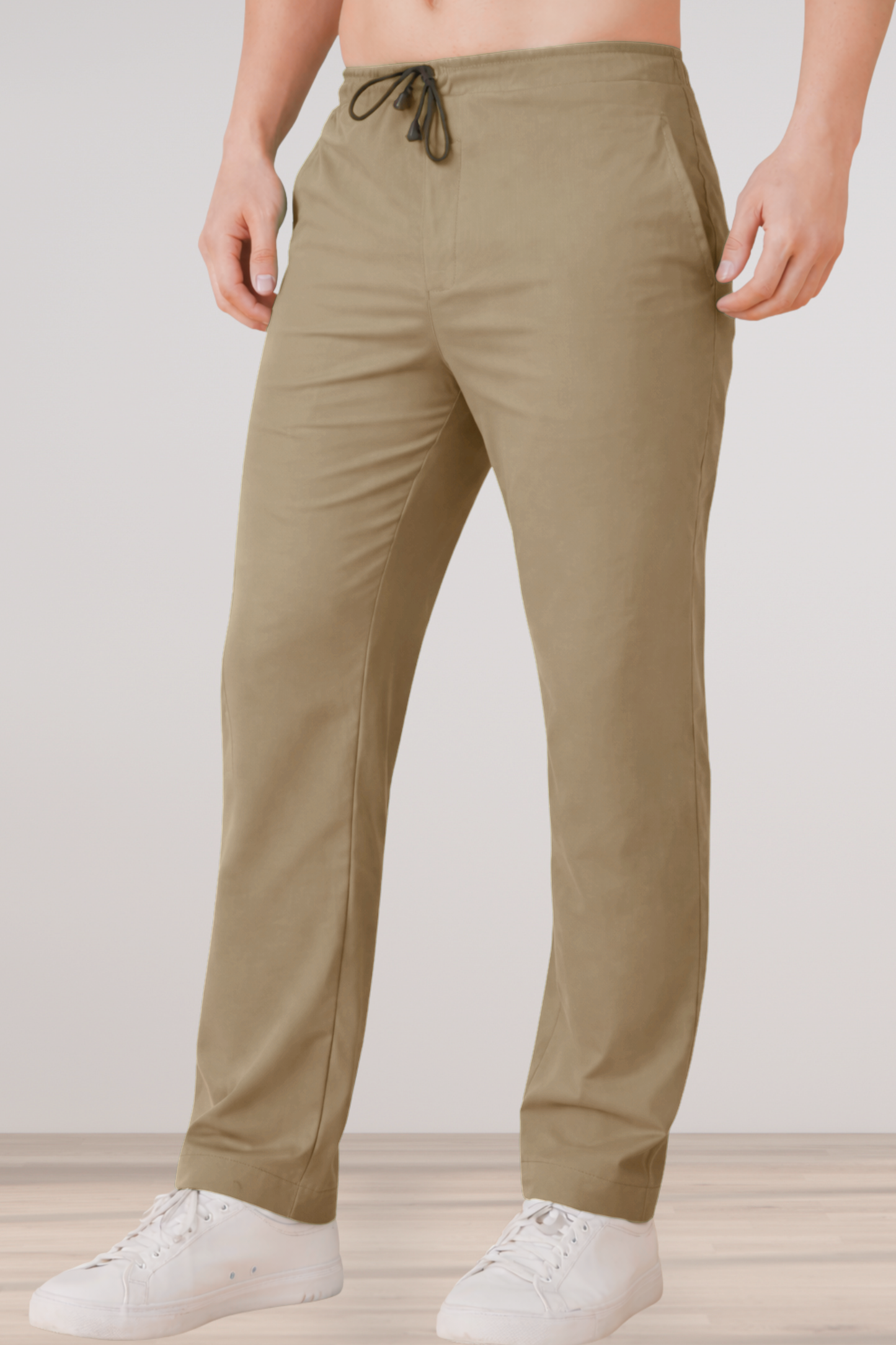 Beige Cotton Cargo - 2 Pocket
