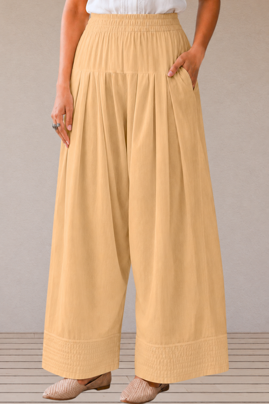 Beige Cotton Farshi Salwar