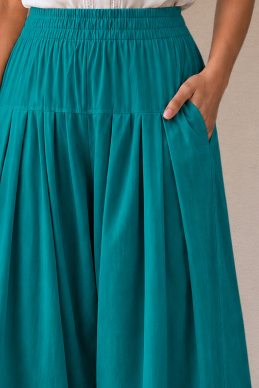 Sea Green Cotton Farshi Salwar