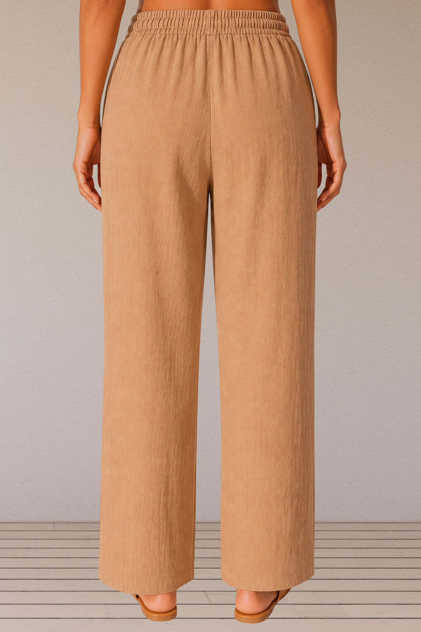 Beige Linen Palazzo