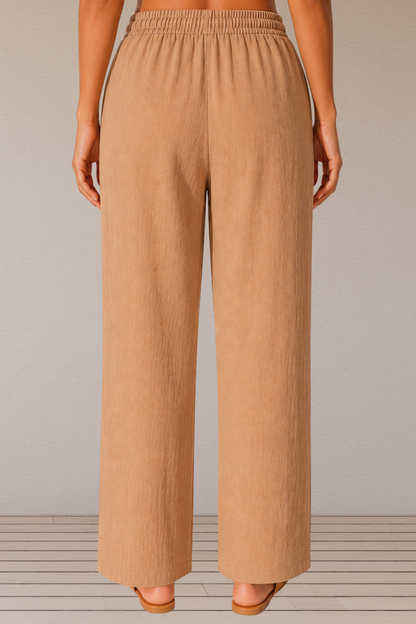 Beige Linen Palazzo