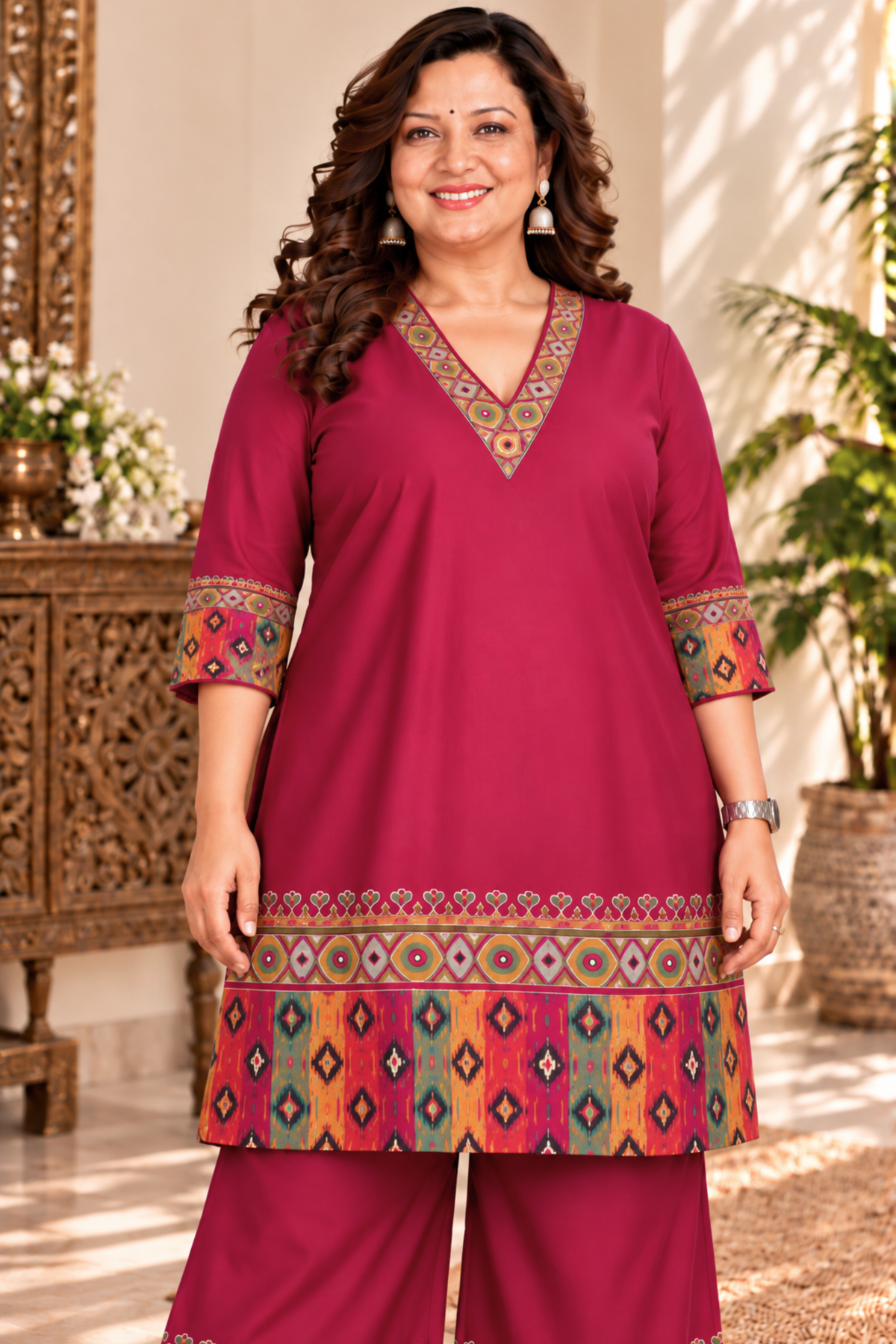 Raspberry Haze Muslin Co-ord Set