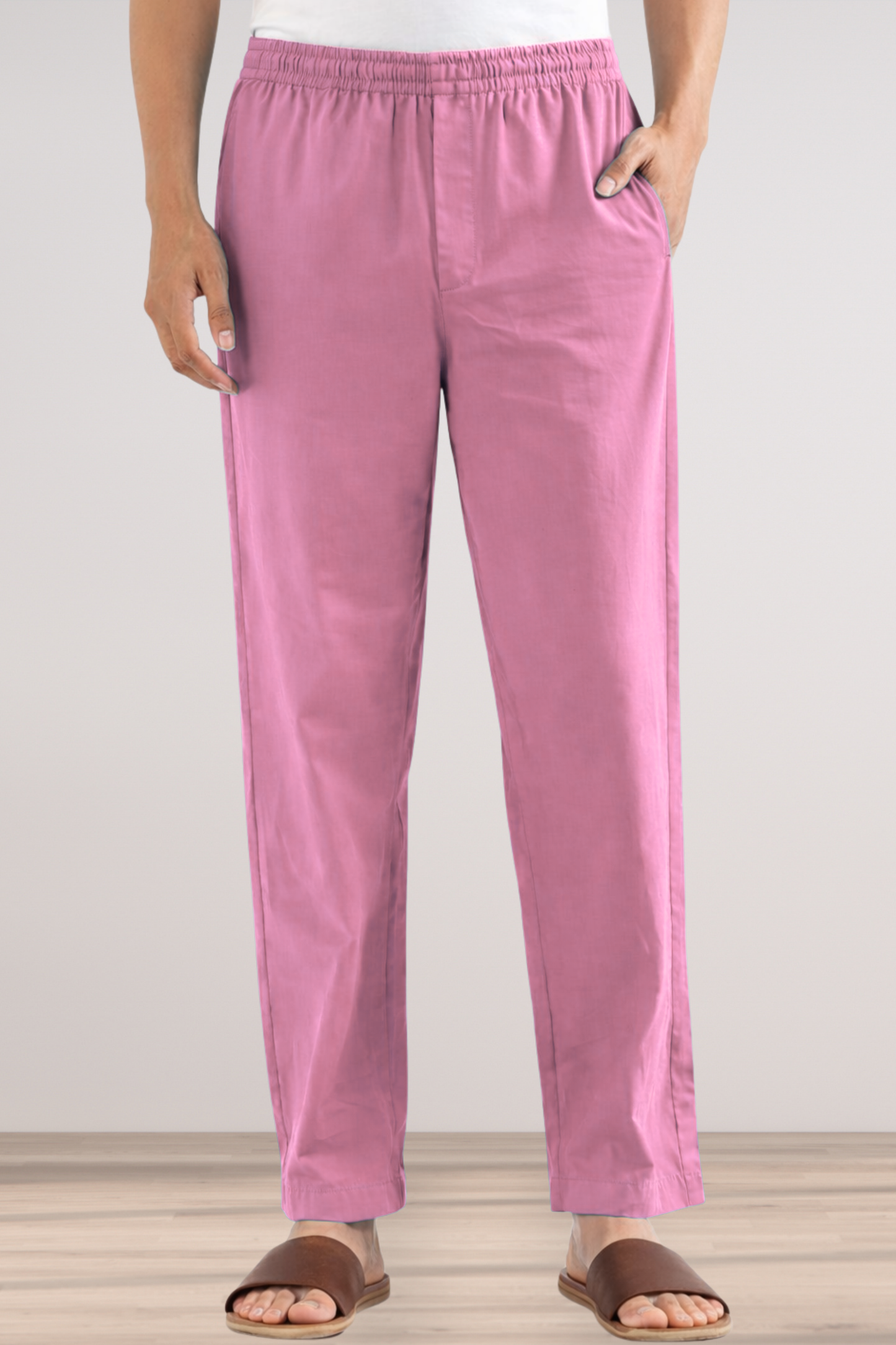 Berry Pink Cotton Pant Pajama