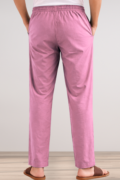 Berry Pink Cotton Pant Pajama